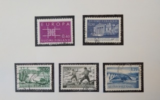 1963 Suomi postimerkki 9 kpl