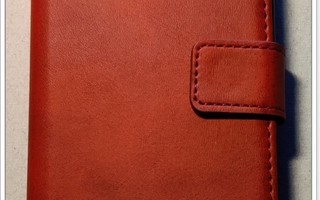 Nokia 1 plus  - Punainen kunnon lompakko-suojakuori #25193