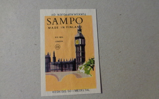 TT-etiketti Sampo - Big Ben, London
