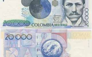 Kolumbia Colombia 20000 Pesos 2012 (P-454 uusi) UNC