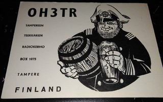 Tampere QSO kortti 1969 Olut Merikapteeni hieno PK800/6