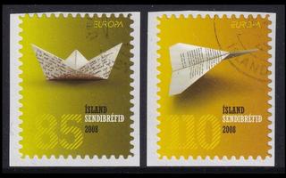 Islanti 1207-8 o Europa kirje tarramerkit (2008)