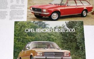 1974 Opel Rekord Diesel 2100 esite - KUIN UUSI - suom