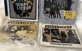 4 X DIRTY LICKS (CD + 3 X CDS)  PROMO