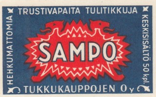 SAMPO,  trustivapaita tulitikkuja    b376