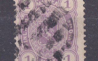 1882 1 mk kuvioleimalla