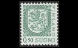 784IAy ** Leijonamalli 0,50 mk typ I, A-ham, y-pap (1976)