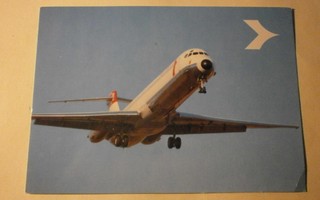 Austrian Airlines, Douglas DC-9, väripk, p. 1984  Suomeen