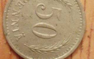 50 Penniä 1938 kolikko