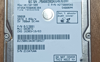 Hitachi 500GB SATA Hard Drive 2.5"