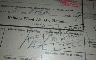 Heinola VR Asemaleima 1947 PK150/4