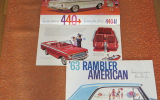 1963 Rambler American PRESTIGE esite - KUIN UUSI - ISO