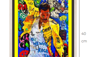 Freddie Mercury Pop Art canvastaulu koko 30 cm x 40 cm