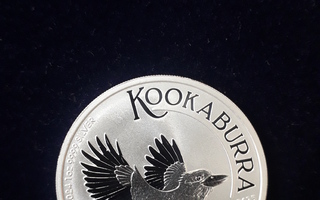 2024 1 oz $1 AUD Australian Silver Kookaburra 9999Ag, hopea