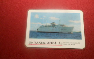 Vaasa -Umeå  kuvallinen taskukalenteri 1970