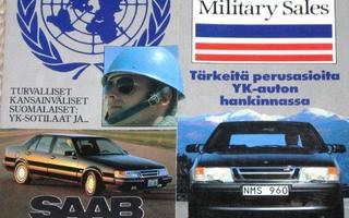 1992 Saab YK-sotilaat esite -  KUIN UUSI - Military Sales