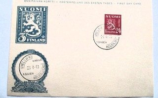1948 Leijona 24 mk EP- kortti