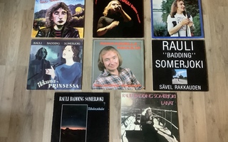 Rauli Badding Somerjoki vinyylilevykokoelma, 20 x LP -levyt