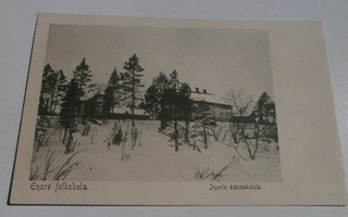 Inari, Inarin kansakoulu, talvikuva, vanha mv pk, ei p.