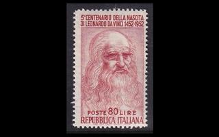 Italia 878 ** Leonardo da Vinci 80 L (1952)