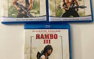 Rambo trilogia 1-3 Blu-ray (Suomi-tekstit!)