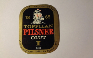 Etiketti - Toppilan Pilsner Olut I