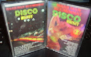2 kpl C-kasetti : Maailman kuumimmat Disco Biisit 1-2