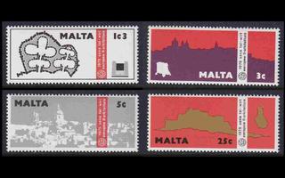 Malta 514-7 ** Arkkitehtuuriperinnön vuosi (1975)