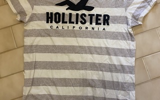 Hollister T-paita Harmaa Valkoinen Koko M