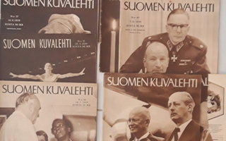 Suomen kuvalehti 7 kpl v. 1959 loppuvuoden numeroita