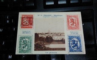 Suomi Postimerkit Helsinki Keräilykortti vanha ALE!