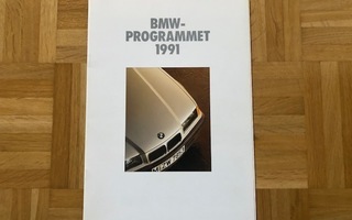 Esite BMW mallisto 1991: E30 E31 E32 E34 E36, myös E34 M5