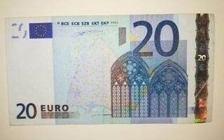Euroseteli Suomi 20 € L/D001 Duisenberg