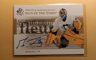 M-A FLEURY 2004-05 SP AUTHENTIC SIGN OF THE TIMES