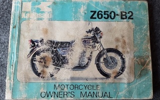Kawazaki Z650 owner's manual ohjekirja 1977