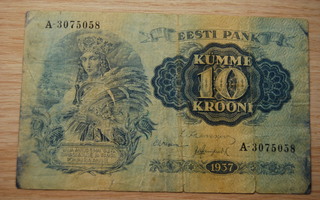 10 Krooni vuodelta 1937 Eesti