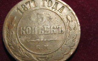 5 kopeekkaa 1871 EM. Venäjä-Russia
