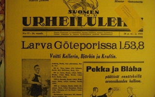 Suomen Urheilulehti Nro 77/1931 (28.9)