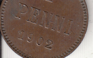 1 penni 1902  4-5