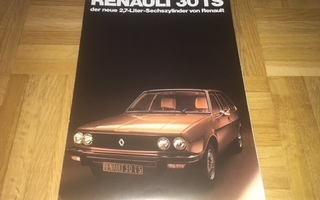 Esite Renault 30 TS, noin vuodelta 1975