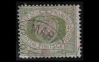 San Marino 18 o Vaakuna 45 C (1892)