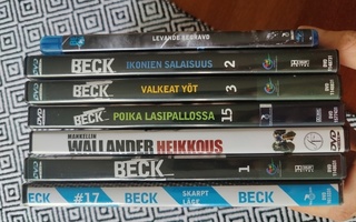 Beck elokuvia ja 1x Wallander