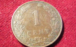 1 cent  1904 Alankomaat-Netherlands