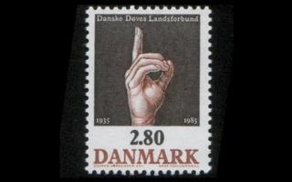 Tanska 850 ** Kuurojenyhdistys 50v (1985)