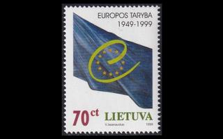 Liettua 695 ** Euroopan neuvosto 50v (1999)