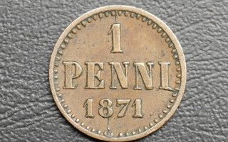 1 penni 1871 #1067