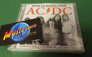 AC/DC BACK TO SCHOOL DAYS UUSI CD (+)