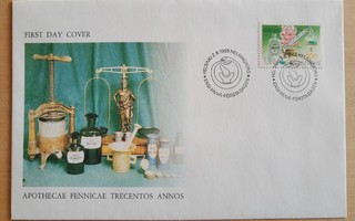 Ensipäiväkuori  2.6.1986  Apothecae Fennicae Trecentos Annos