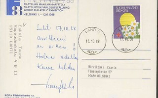1988 PR 1,80 mk loistoleimainen F88-kortti