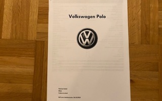 Esite Volkswagen Polo 2010 tekniset tiedot, mitat ym. VW